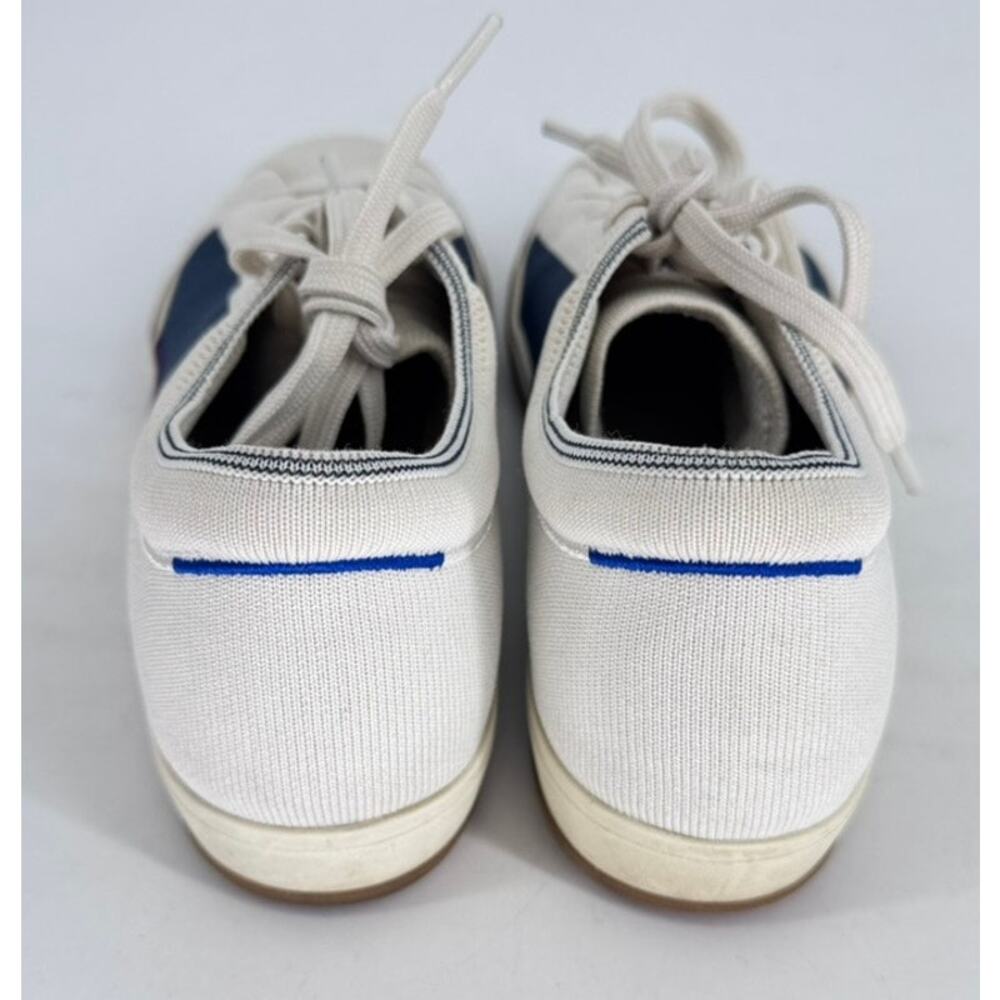 Rothy’s BlackBerry Block Lace Ups Lace Up Sneakers Off-White Blue Purple 10 - Picture 4 of 10